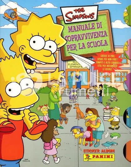 THE SIMPSONS MANUALE DI SOPRAVVIVENZA PER LA SCUOLA STICKER ALBUM
