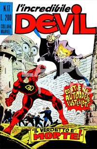 L'INCREDIBILE DEVIL #    17: IL VERDETTO E': MORTE! + ADESIVI