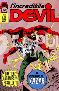 L'INCREDIBILE DEVIL #    19: IL RITORNO DI KAZAR + ADESIVI