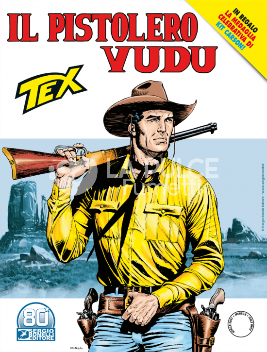 TEX GIGANTE # 726: IL PISTOLERO VUDU - CON MEDAGLIA KIT CARSON
