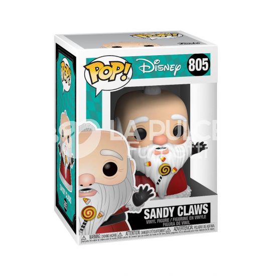 DISNEY TIM BURTON'S THE NIGHTMARE BEFORE CHRISTMAS - SANDY CLAWS  -VINYL FIGURE #   805 - POP FUNKO
