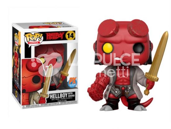 HELLBOY:  HELLBOY WITH SWORD - VINYL FIGURE #   14 - POP! FUNKO COMICS - EXCLUSIVE