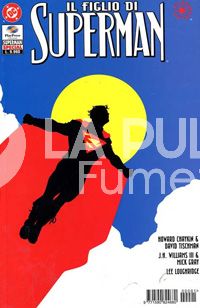 SUPERMAN: IL FIGLIO DI SUPERMAN ( UN PEZZO COPERTINA RETRO STRAPPATA )