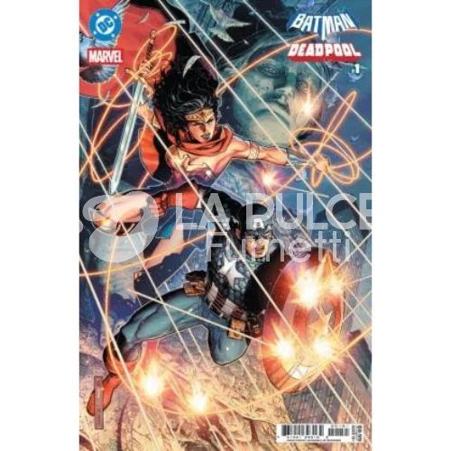 DC CROSSOVER #    47 - BATMAN/DEADPOOL - INCENTIVE FOIL VARIANT WONDER WOMAN & CAP DI JIM CHEUNG