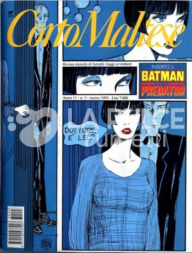 CORTO MALTESE ANNO 11 # 3 - no inserto batman predator 3