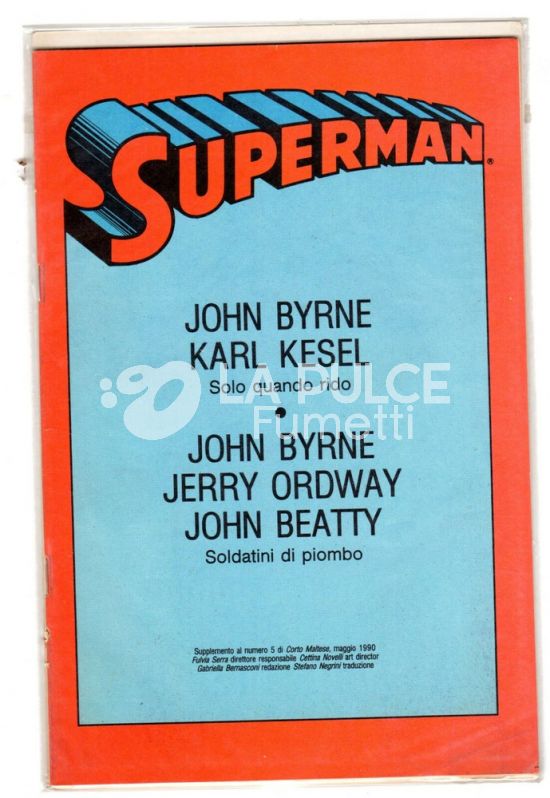 SUPERMAN INSERTO 1/3 ( ORIGINARIAMENTE SU CORTO MALTESE ANNO 8 N° 9-10-11 )