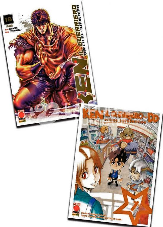 KEN IL GUERRIERO PACK - KEN IL GUERRIERO DD DESIGN DEFORMATION 1 + KEN IL GUERRIERO HOKUTO NO KEN EXTREME EDITION 18