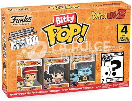DRAGON BALL Z: GOHAN + GOKU + KAIO (RE KAIOH) + MYSTERY POP! - 4 PACK - BITTY POP