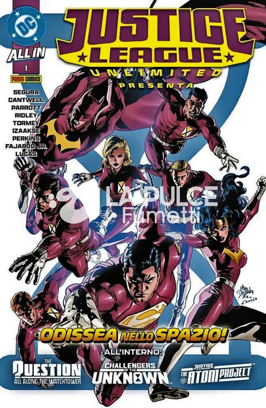 JUSTICE LEAGUE UNLIMITED PRESENTA 1/6 COMPLETA NUOVI - ALL IN