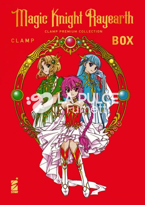 OSHARE - MAGIC KNIGHT RAYEARTH - CLAMP PREMIUM COLLECTION - BOX 1/2 COMPLETI NUOVI ( BOX 1 ESAURITO )