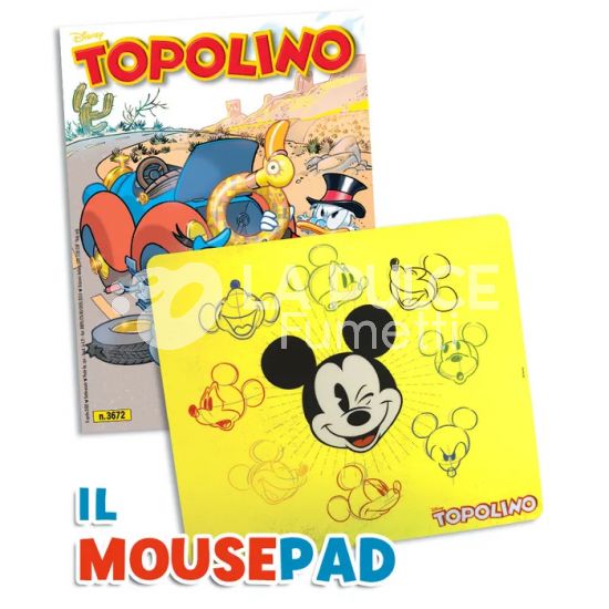 TOPOLINO LIBRETTO #  3672 + MOUSEPAD DI TOPOLINO