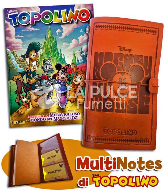 TOPOLINO LIBRETTO #  3673 + MULTINOTES DI TOPOLINO