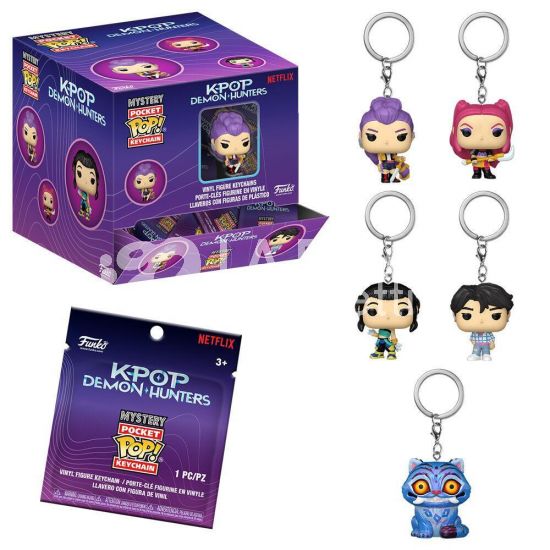 K-POP DEMON HUNTERS: MYSTERY POCKET POP KEYCHAIN ( 1 DI 5 PERSONAGGI CASUALE ASSORTITO )