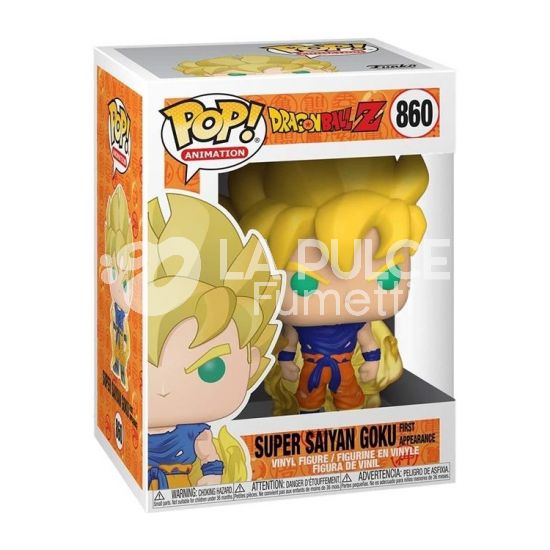 DRAGON BALL Z: SUPER SAIYAN GOKU FIRST APPEARANCE - VINYL FIGURE #  860 - POP FUNKO ANIMATION