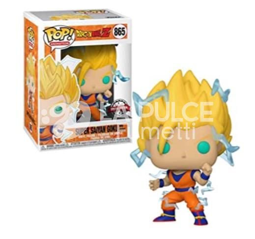 DRAGON BALL Z: SUPER SAIYAN GOKU WITH ENERGY - VINYL FIGURE #  865 - POP FUNKO ANIMATION SPECIAL EDITION