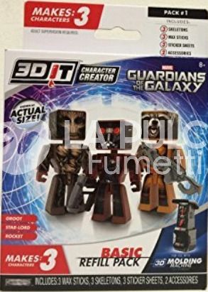 MARVEL GUARDIANS OF THE GALAXY: GROOT + STAR LORD + ROCKET 3D REFILL CHARACTER CREATOR