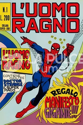UOMO RAGNO #     1: L'UOMO RAGNO - NO MANIFESTO DI BUSTA