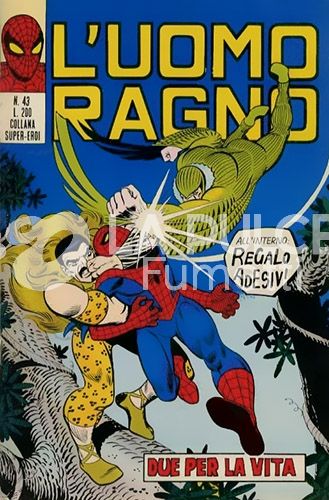 UOMO RAGNO #    43: DUE PER LA VITA  - NO ADESIVI