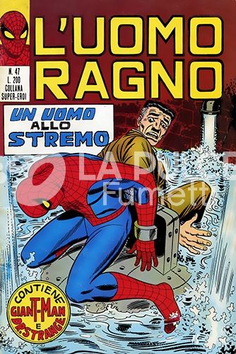 UOMO RAGNO #    47: UN UOMO ALLO STREMO