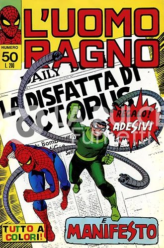 UOMO RAGNO #    50: LA DISFATTA DI OCTOPUS  - NO ADESIVI  -NO MANIFESTO