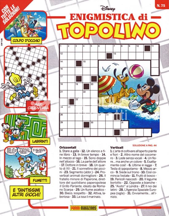 ENIGMISTICA DI TOPOLINO # 75