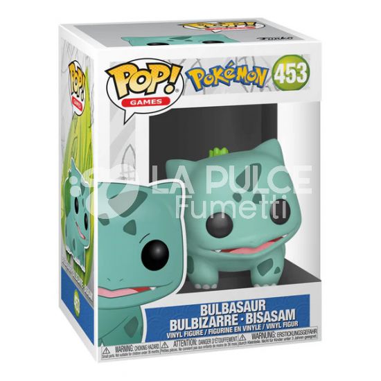 POKEMON: BULBASAUR (BULBIZARRE - BISASAM) - VINYL FIGURE #   453 - POP FUNKO GAMES