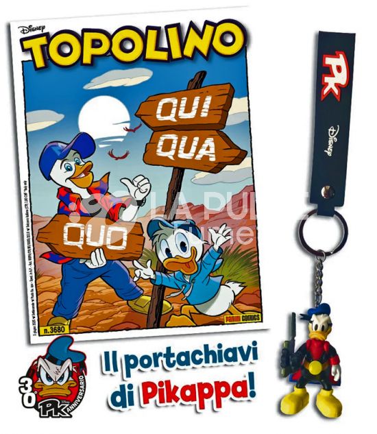 TOPOLINO LIBRETTO # 3680 + PORTACHIAVI DI PK