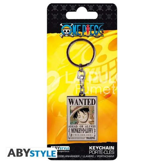 ONE PIECE MONKEY D. LUFFY (RUFY) WANTED KEYCHAIN