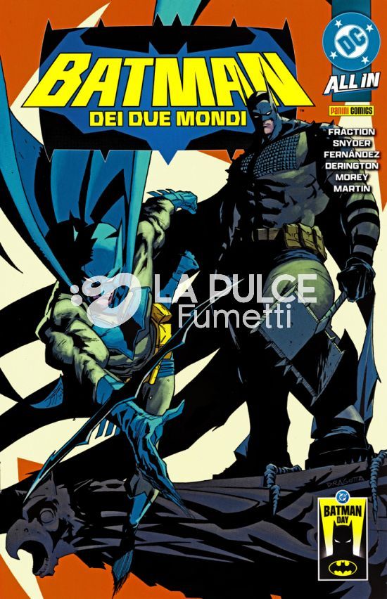 BATMAN DEI DUE MONDI - ALL IN + 1 MASCHERA + 1 SPILLA ( CASUALMENTE ASSORTITE ) + PORTAFOGLIO